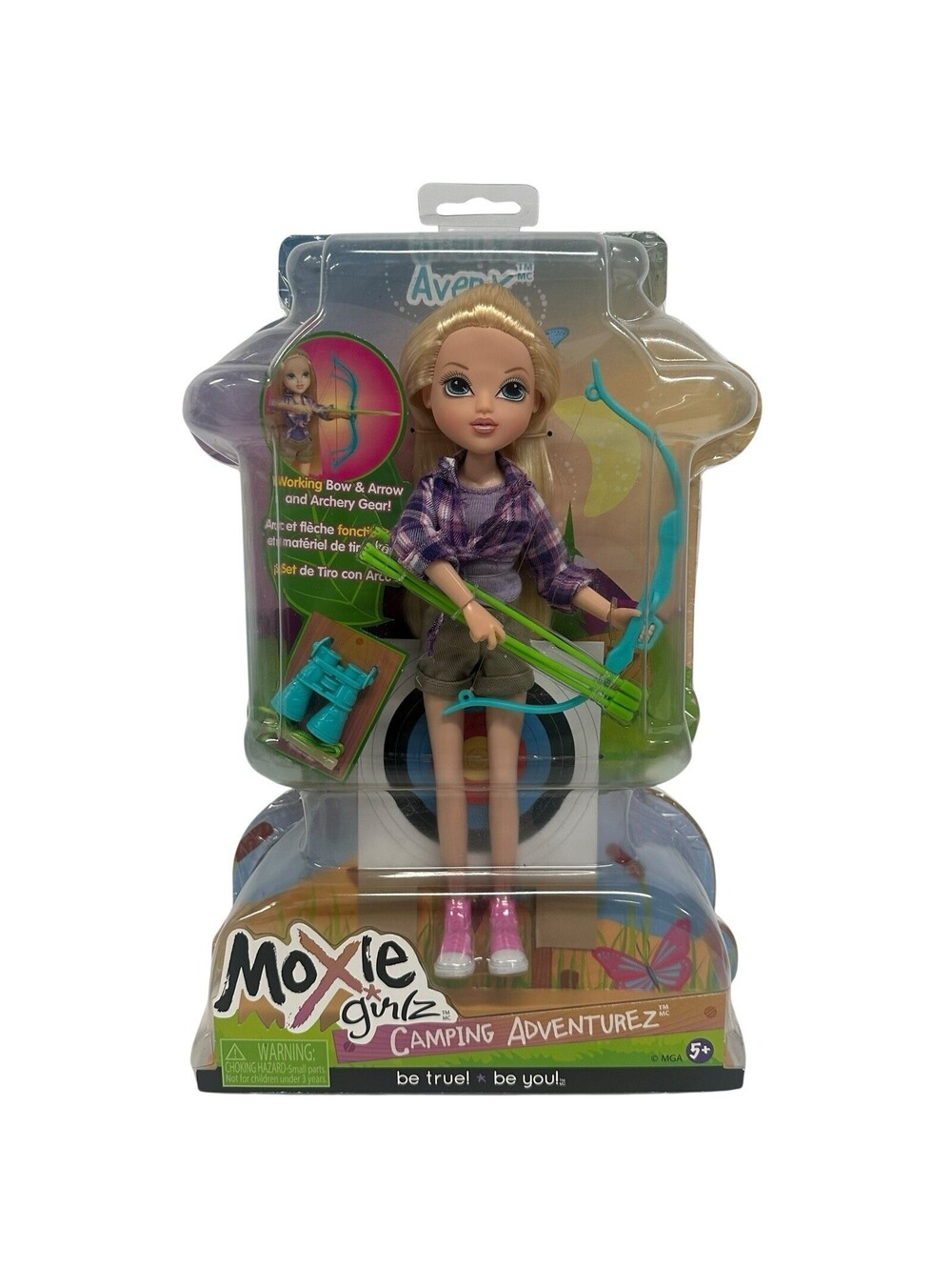 Doll MOXIE GIRLZ DOLL 10" AVERY CAMPING ADVENTUREZ with Archery accessories